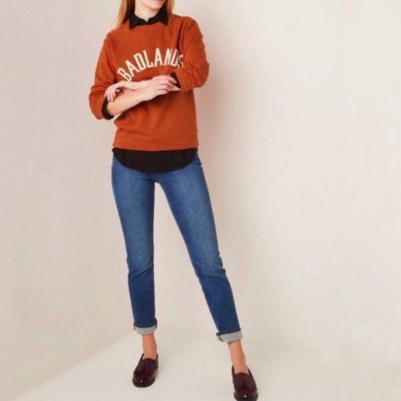 J. Crew Sweaters - J.Crew "Badlands" Burnt Orange Raglan Sweatshirt